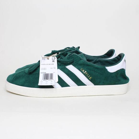 Adidas Originals Gazelle Decon Collegiate Green/White Suede Size Men's 13 IE9168 - Picture 2 of 7
